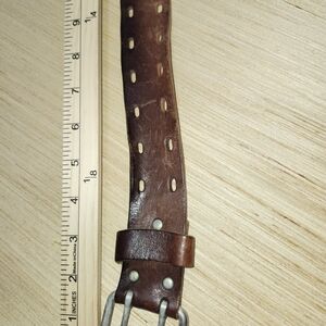 Brown Leather Men's Belt